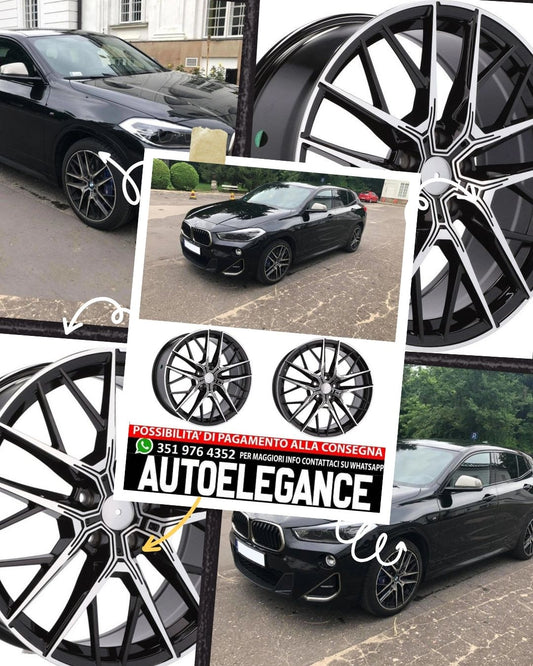 CERCHI CERCHIO IN LEGA 19" Adatto per BMW X1 F48 X2 F39 1 F40 2 Gran Tourer