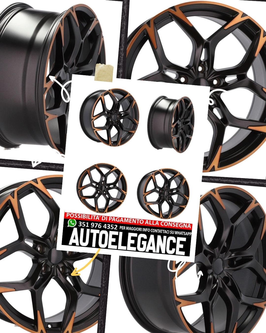 CERCHI CERCHIO IN LEGA 19" Adatto per VW SKODA SEAT FORD CUPRA AUDI