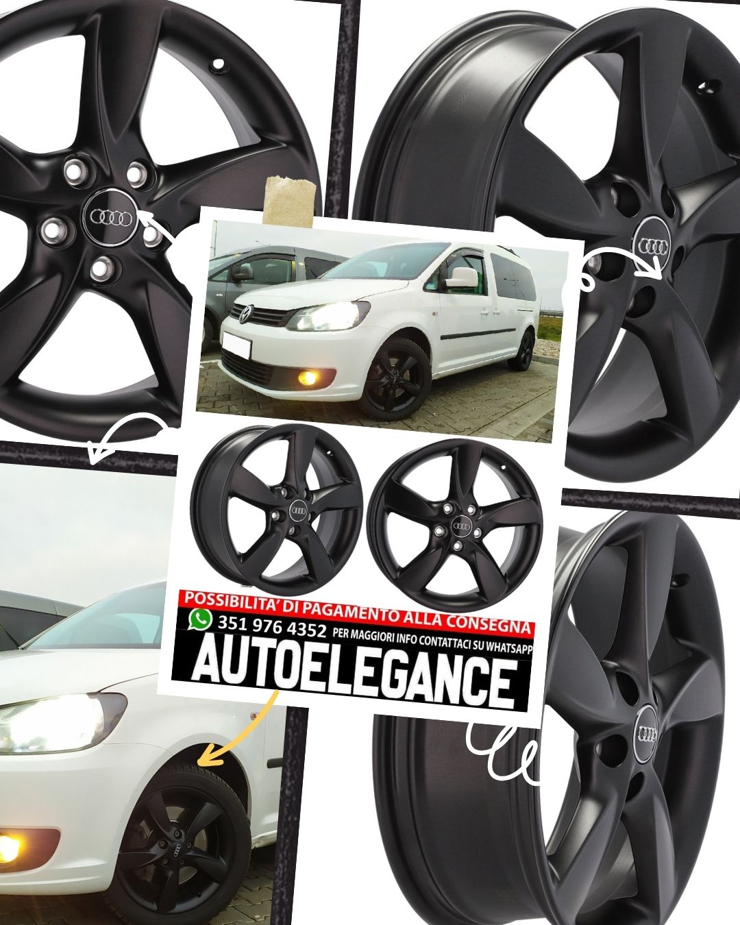 ALLOY WHEEL 17" Suitable for AUDI CUPRA FORD SEAT SKODA VW 