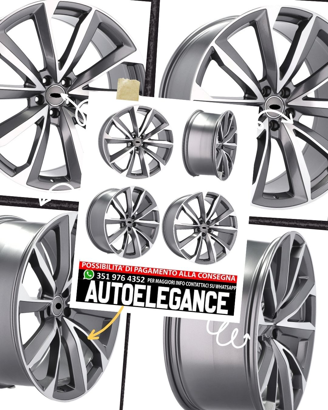 ALLOY WHEEL 22" Suitable for AUDI BENTLEY 