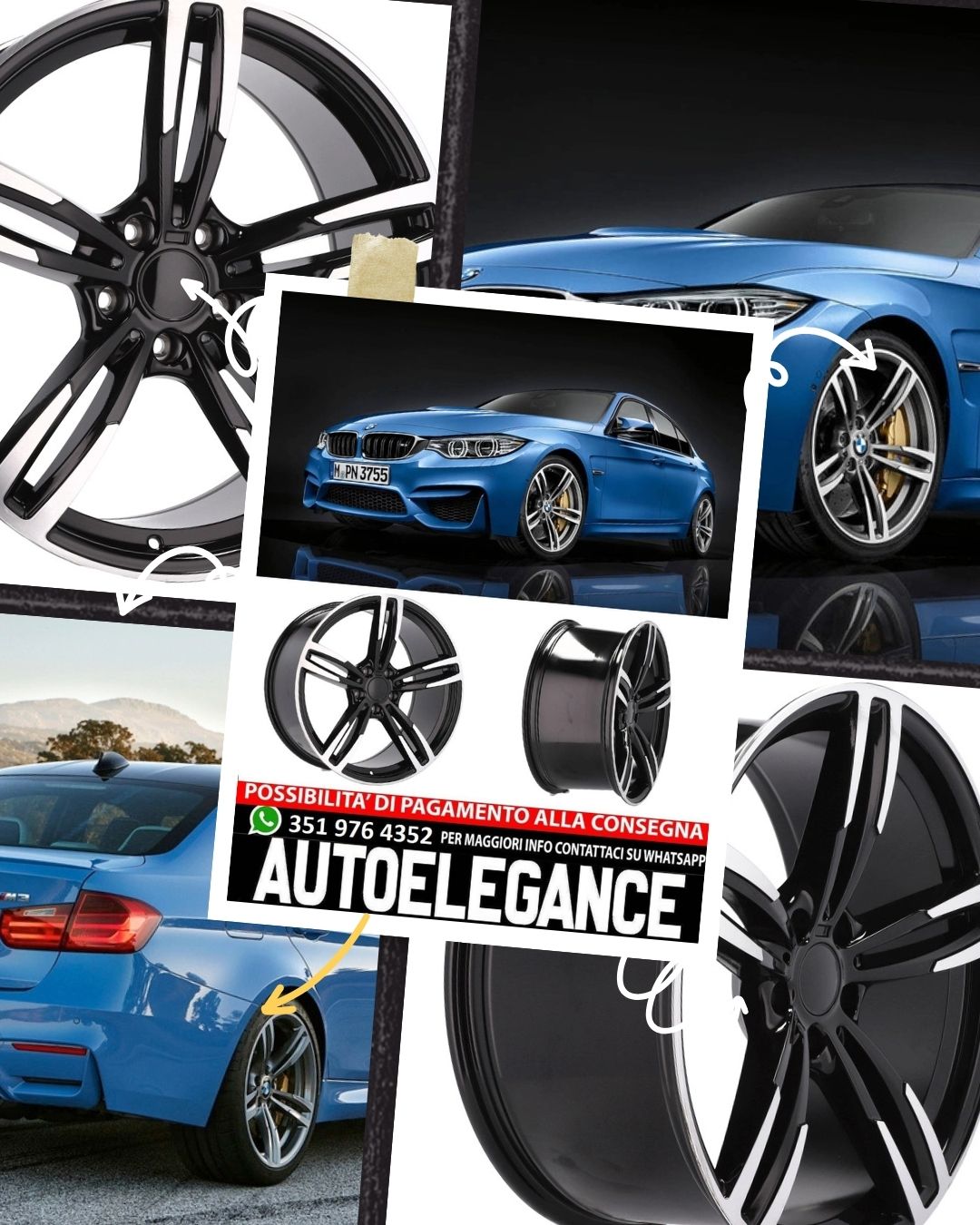 ALLOY WHEEL 18" Suitable for VW BMW CADILLAC CHEVROLET HONDA LAND ROVER LEXUS MINI OPEL SAAB