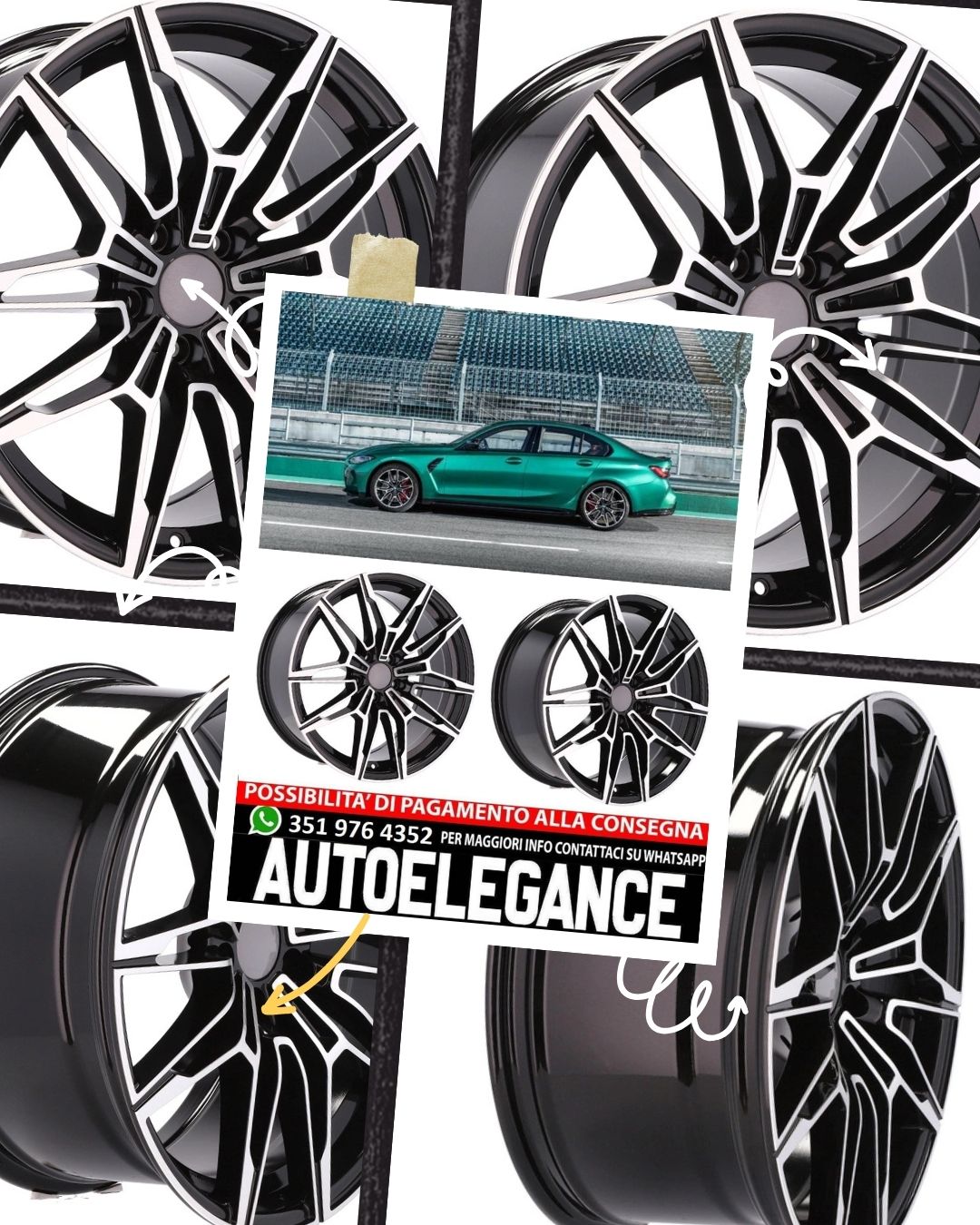 ALLOY WHEEL 20" Suitable for BMW CADILLAC CHEVROLET HONDA LAND ROVER LEXUS MINI OPEL SAAB TESLA TOYOTA VW