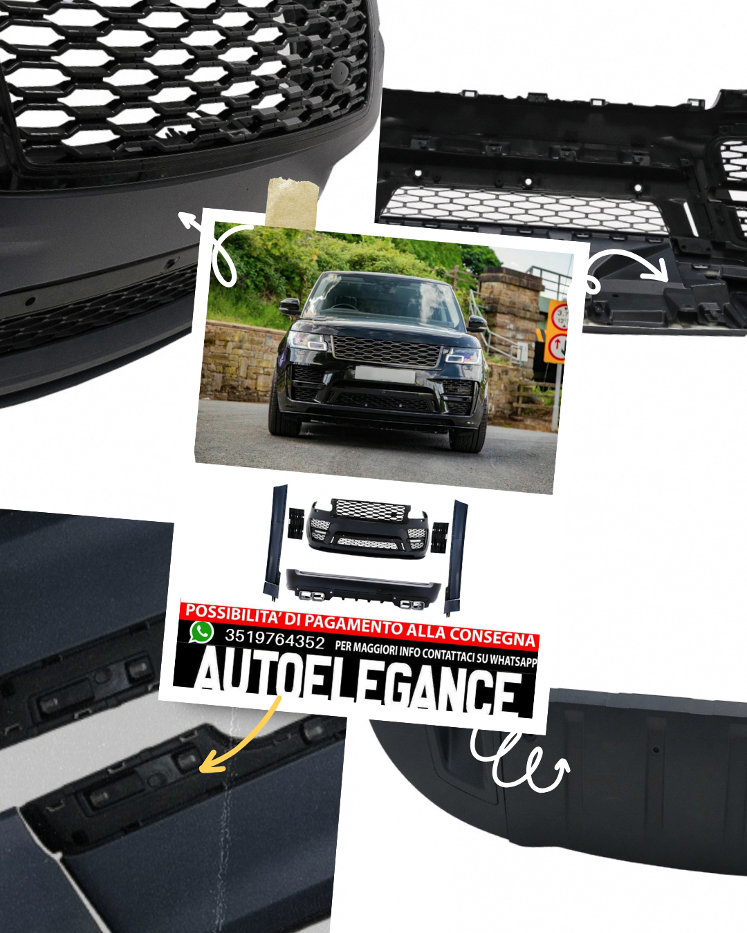 Kit carrozzeria adatto per Land Range Rover Vogue IV L405 SWB (dal 2018 in poi)