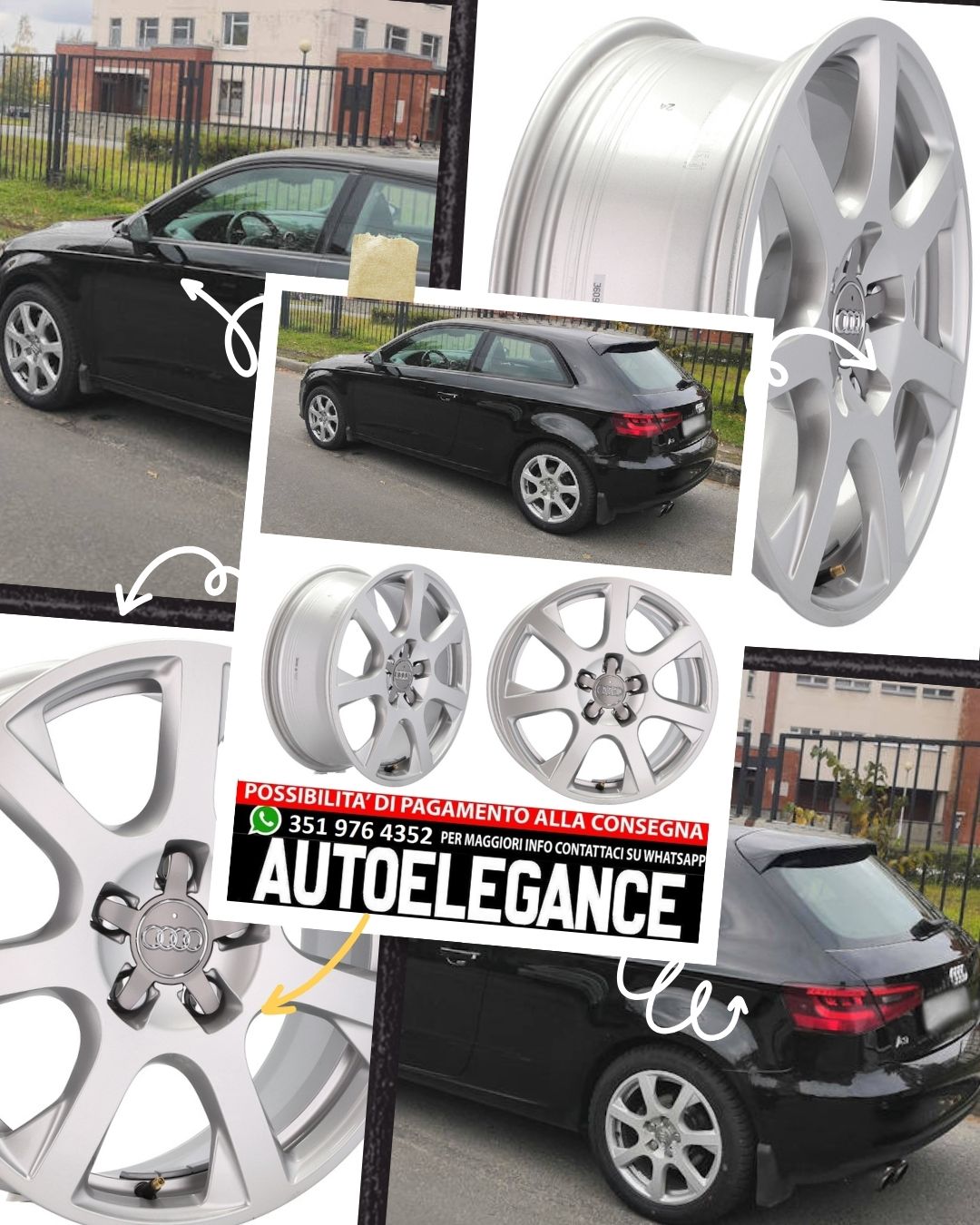 ALLOY WHEEL 17" Suitable for AUDI BMW CUPRA FORD INFINITI MERCEDES MINI SEAT SKODA SSANGYONG TOYOTA VW 