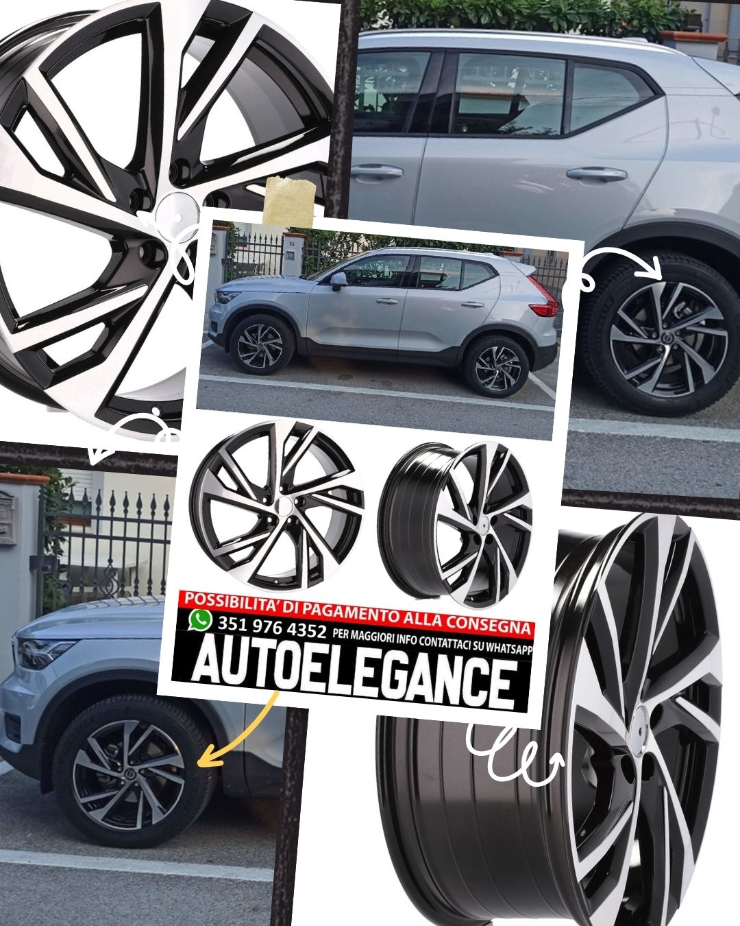 ALLOY WHEEL 17" Suitable for ALFA ROMEO FORD JAGUAR LANCIA LAND ROVER LINCOLN MERCEDES RENAULT SMART VOLVO