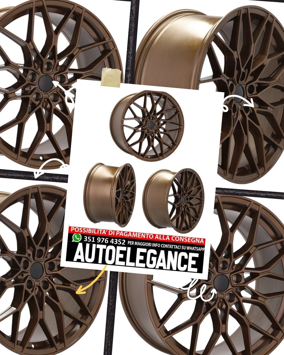 ALLOY WHEEL 20" Suitable for VW BMW CADILLAC CHEVROLET HONDA LAND ROVER LEXUS MINI OPEL SAAB TESLA TOYOTA