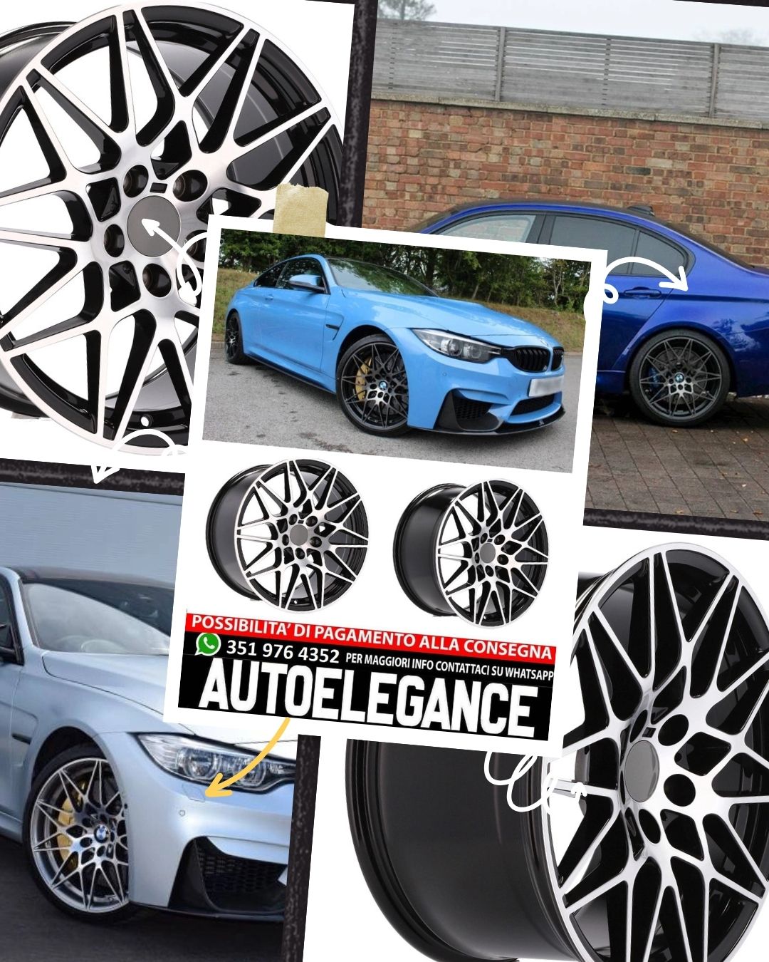 ALLOY WHEEL 18" Suitable for VW BMW CADILLAC CHEVROLET HONDA LAND ROVER LEXUS MINI OPEL SAAB