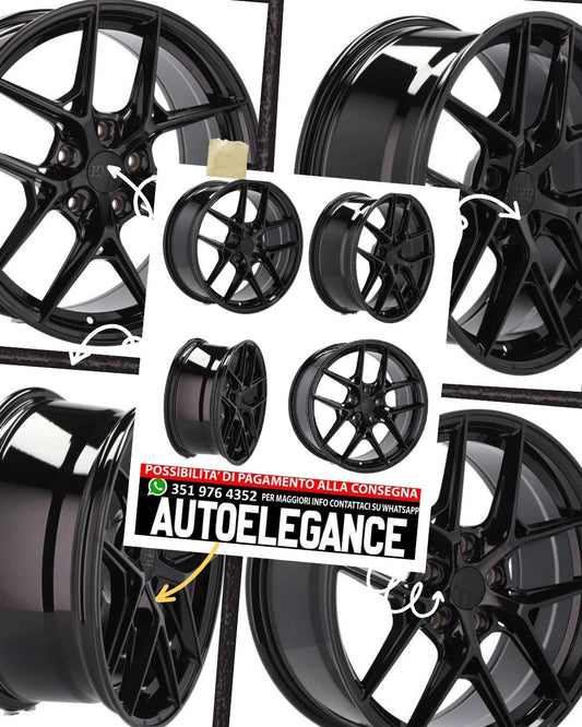 CERCHI CERCHIO IN LEGA 18" Adatto per ALFA ROMEO CITROEN DS FIAT FORD JAGUAR LANCIA LAND ROVER LINCOLN OPEL PEUGEOT RENAULT SMART TOYOTA VOLVO
