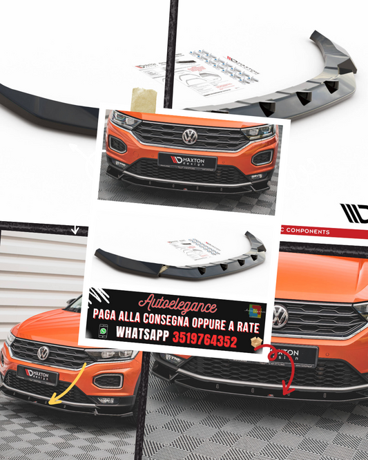 SPLITTER ANTERIORE V.2 adatto per VOLKSWAGEN T-ROC MK1