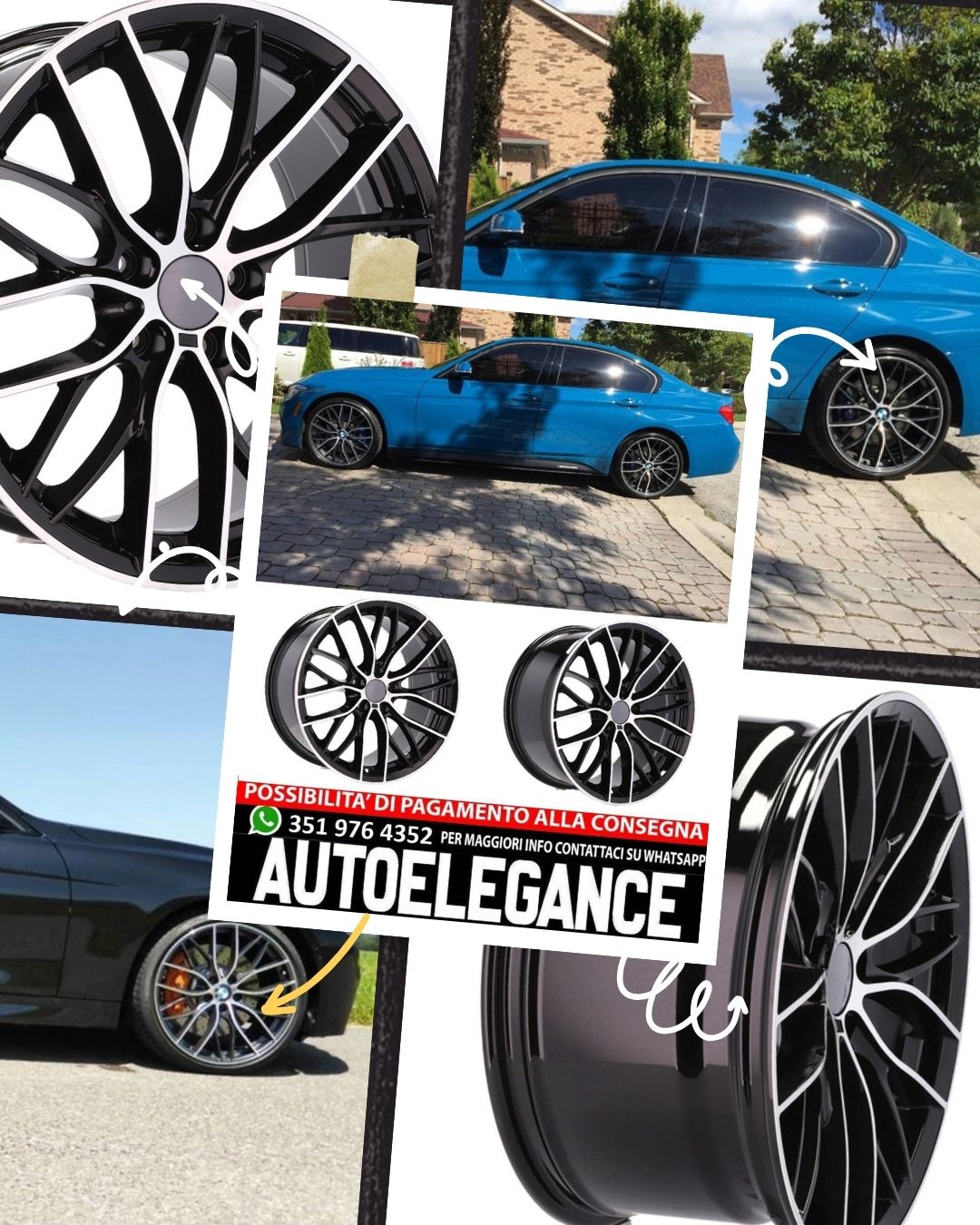 ALLOY WHEEL 20" Suitable for VW BMW CADILLAC CHEVROLET HONDA LAND ROVER LEXUS MINI OPEL SAAB TESLA TOYOTA