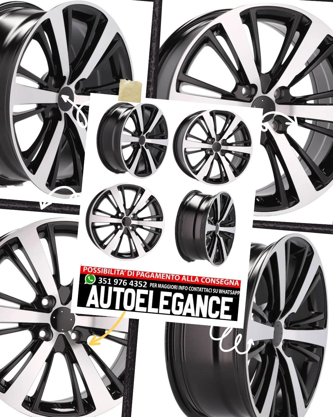 ALLOY WHEEL 17" Suitable for AUDI CITROEN DS FORD JEEP MAZDA OPEL PEUGEOT 