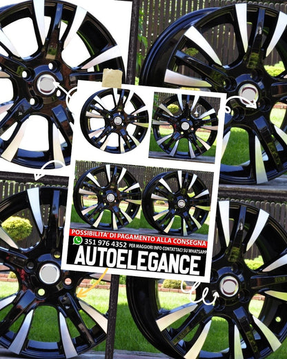 CERCHI CERCHIO IN LEGA 15"Adatto per ALFA ROMEO CHEVROLET CITROEN DACIA DAEWOO DAIHATSU FIAT FORD HONDA HYUNDAI KIA LADA LANCIA MAZDA MERCEDES MINI MITSUBISHI NISSAN OPEL PEUGEOT RENAULT ROVER SEAT SKODA SMART SUBARU SUZUKI TOYOTA VW