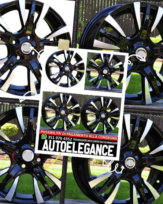 CERCHI CERCHIO IN LEGA 15"Adatto per ALFA ROMEO CHEVROLET CITROEN DACIA DAEWOO DAIHATSU FIAT FORD HONDA HYUNDAI KIA LADA LANCIA MAZDA MERCEDES MINI MITSUBISHI NISSAN OPEL PEUGEOT RENAULT ROVER SEAT SKODA SMART SUBARU SUZUKI TOYOTA VW