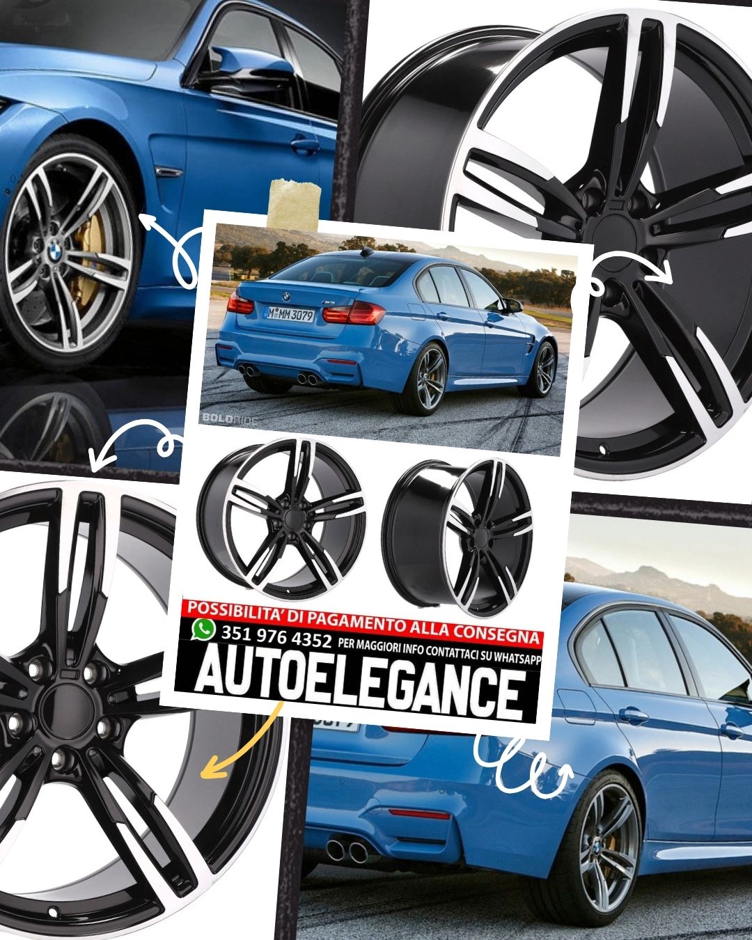 ALLOY WHEEL 18" Suitable for VW BMW CADILLAC CHEVROLET HONDA LAND ROVER LEXUS MINI OPEL SAAB