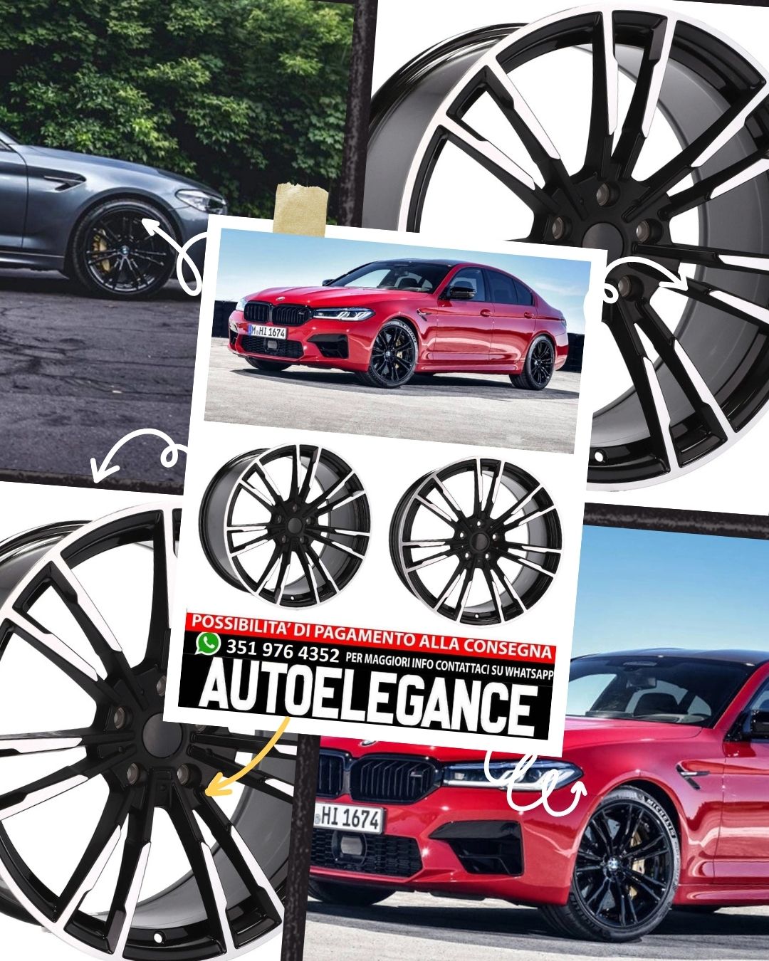 ALLOY WHEEL 20" Suitable for VW BMM CADILLAC CHEVROLET HONDA LAND ROVER LEXUS MINI OPEL SAAB TESLA TOYOTA