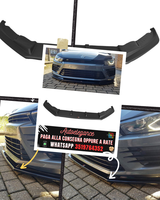 SPLITTER ANTERIORE V.1 adatto per VOLKSWAGEN SCIROCCO MK.3 R FACELIFT