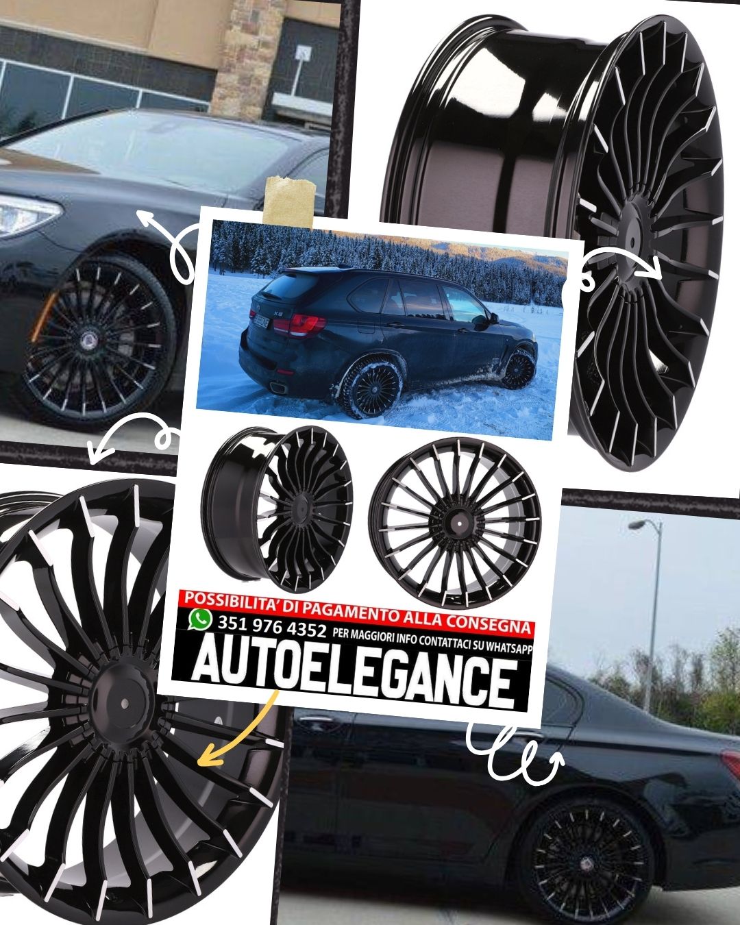 ALLOY WHEEL 19" Suitable for AUDI BMW CADILLAC CHEVROLET CHRYSLER INFINITI LAND ROVER LEXUS MERCEDES OPEL SAAB SKODA SSANGYONG TESLA TOYOTA VW 