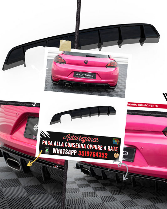 DIFFUSORE POSTERIORE V.1 ADATTO PER VOLKSWAGEN SCIROCCO MK3