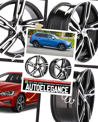 CERCHI CERCHIO IN LEGA 18" Adatto per ALFA ROMEO FORD JAGUAR LANCIA LAND ROVER LINCOLN RENAULT SMART VOLVO