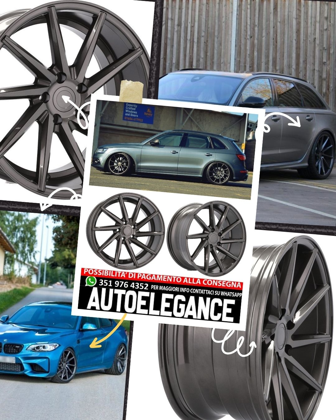 ALLOY WHEEL 20" Suitable for AUDI BENTLEY BMW CHRYSLER CUPRA INFINITI MERCEDES MINI SEAT SKODA SSANGYONG TOYOTA VW 