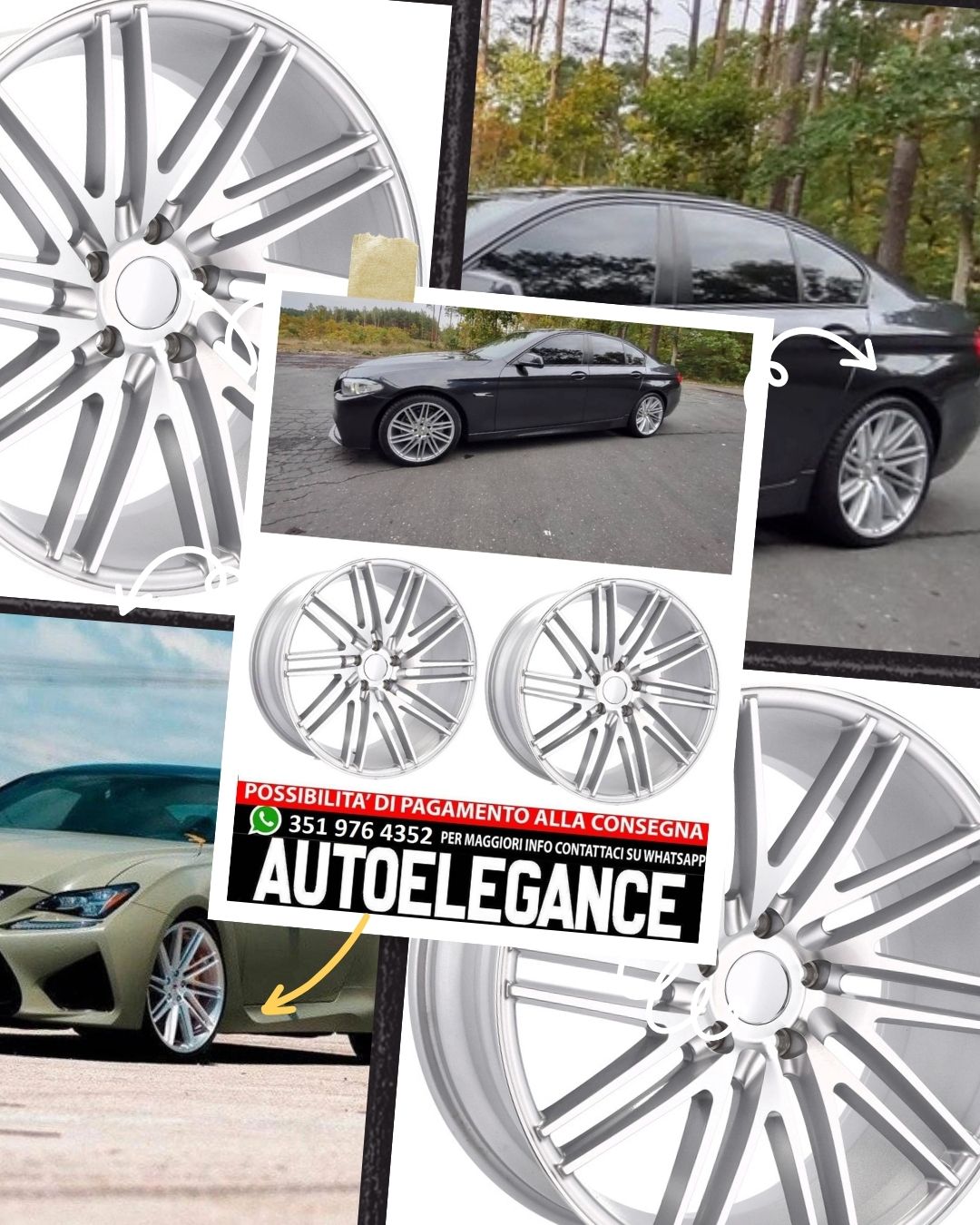 ALLOY WHEEL 18" Suitable for VW BMW CADILLAC CHEVROLET HONDA LAND ROVER LEXUS MINI OPEL SAAB