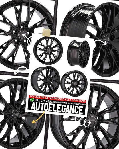 CERCHI CERCHIO IN LEGA 18" Adatto per ALFA ROMEO CITROEN DS FIAT FORD JAGUAR LANCIA LAND ROVER LINCOLN OPEL PEUGEOT RENAULT SMART TOYOTA VOLVO