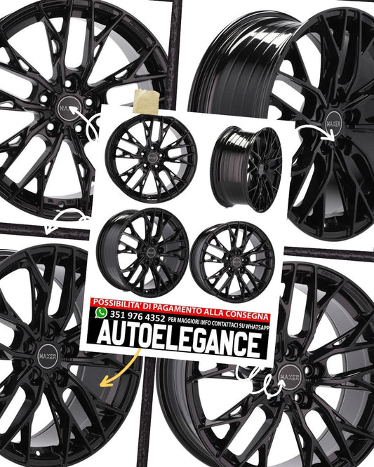 CERCHI CERCHIO IN LEGA 18" Adatto per ALFA ROMEO CITROEN DS FIAT FORD JAGUAR LANCIA LAND ROVER LINCOLN OPEL PEUGEOT RENAULT SMART TOYOTA VOLVO