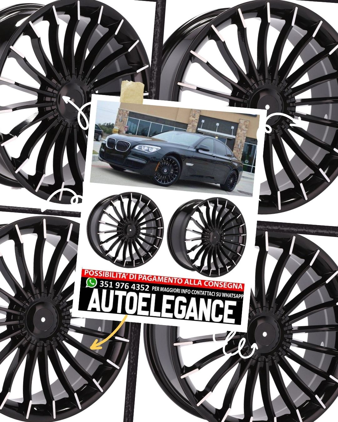 ALLOY WHEEL 18" Suitable for VW BMW CADILLAC CHEVROLET HONDA LAND ROVER LEXUS MINI OPEL SAAB