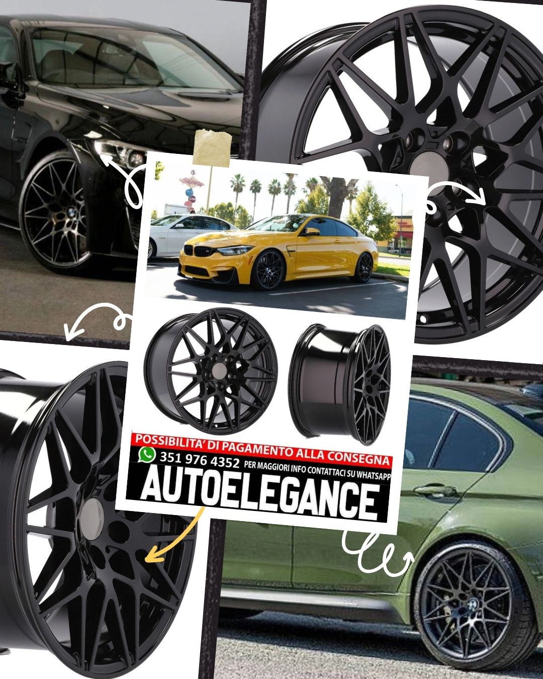 ALLOY WHEEL 20" Suitable for VW BMW CADILLAC CHEVROLET HONDA LAND ROVER LEXUS MINI OPEL SAAB TESLA TOYOTA