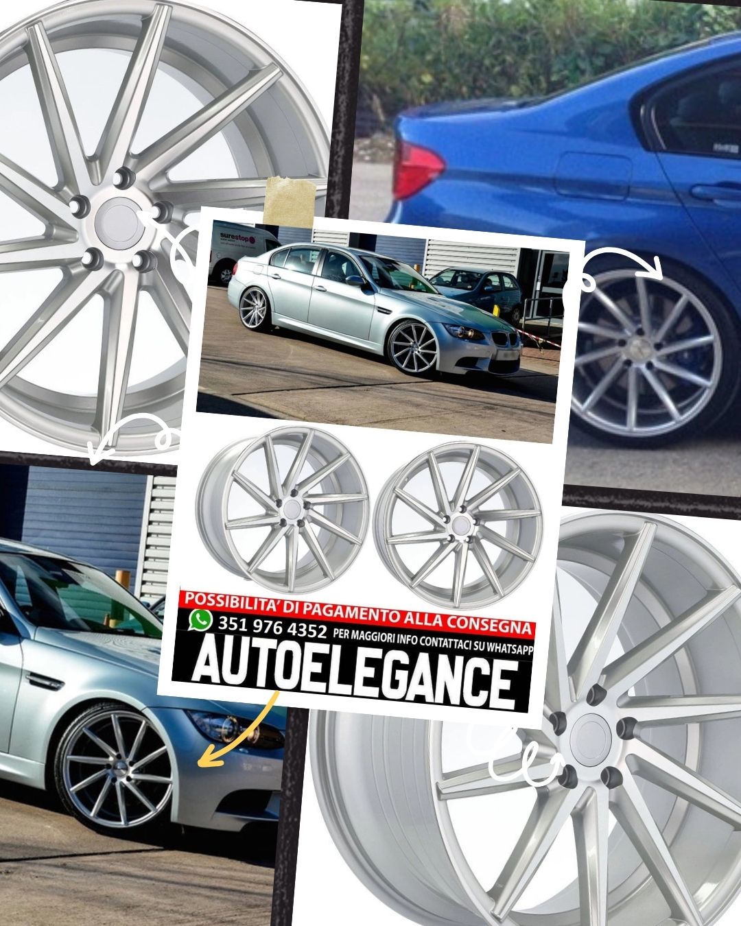 ALLOY WHEEL 20" Suitable for VW BMW CADILLAC CHEVROLET HONDA LAND ROVER LEXUS MINI OPEL SAAB TESLA TOYOTA