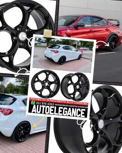 CERCHI CERCHIO IN LEGA 19"Adatto per ALFA ROMEO CHEVROLET  FIAT JEEP MASERATI OPEL SAAB