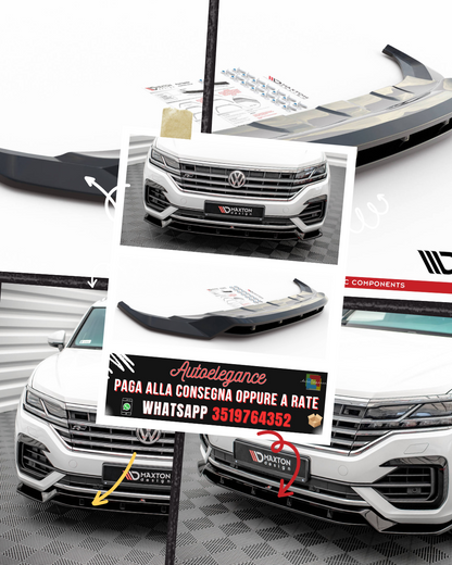 SPLITTER ANTERIORE ADATTO PER VOLKSWAGEN TOUAREG R-LINE MK3