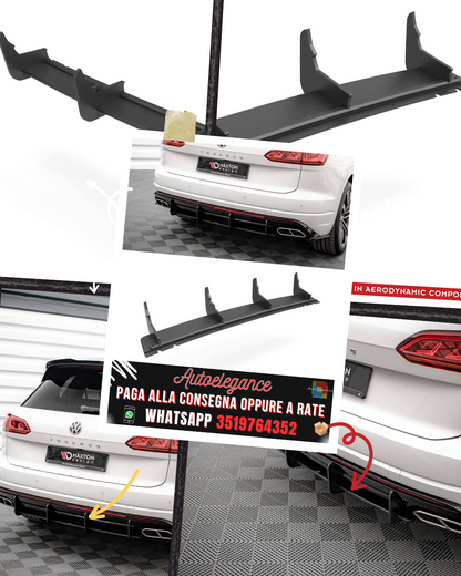 STREET PRO DIFFUSORE POSTERIORE adatto per VOLKSWAGEN TOUAREG R-LINE MK3