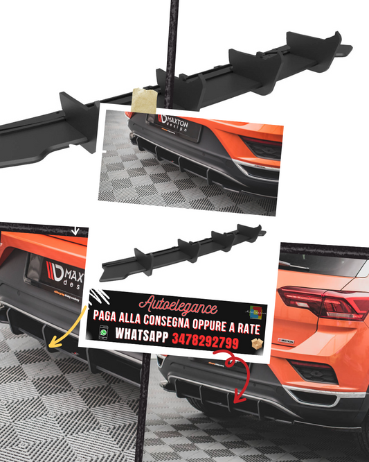 STREET PRO DIFFUSORE POSTERIORE adatto per VOLKSWAGEN T-ROC MK1