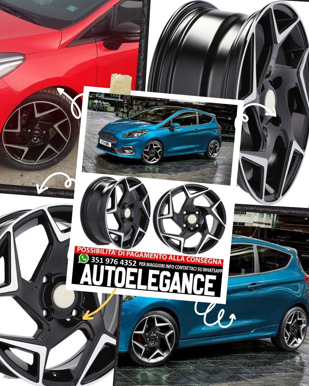 ALLOY WHEEL 16" Suitable for AUDI FORD MAZDA 