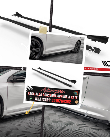 STREET PRO MINIGONNE LATERALI + FLAPS ADATTE PER VOLKSWAGEN SCIROCCO R MK3