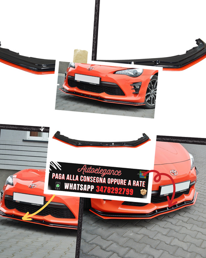 SPLITTER ANTERIORE V.4 adatto per TOYOTA GT86 FACELIFT