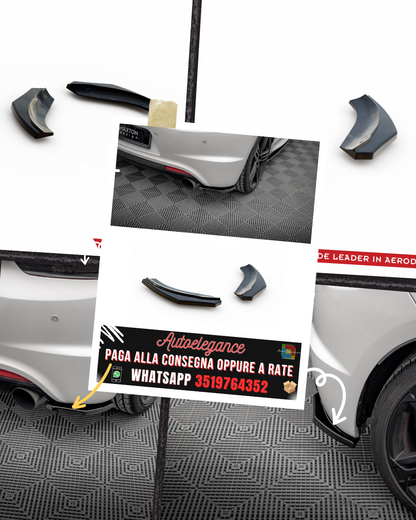 SPLITTER LATERALI POSTERIORI adatti per VW SCIROCCO R