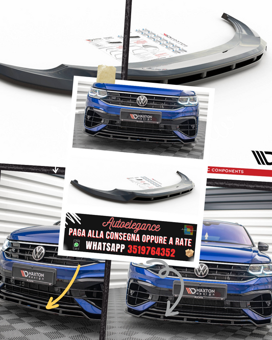 SPLITTER ANTERIORE V.1 ADATTO PER VOLKSWAGEN TIGUAN R / R-LINE MK2 FACELIFT