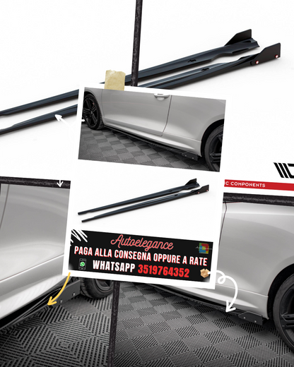 MINIGONNE LATERALI V.2 + FLAP adatte per  VOLKSWAGEN SCIROCCO R MK3