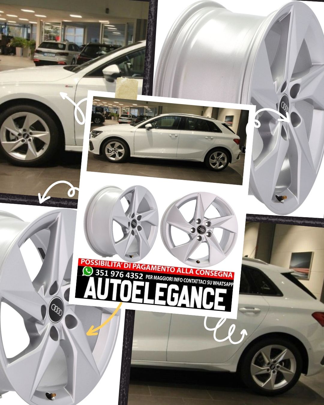 ALLOY WHEEL 17" Suitable for AUDI CUPRA FORD SEAT SKODA VW 
