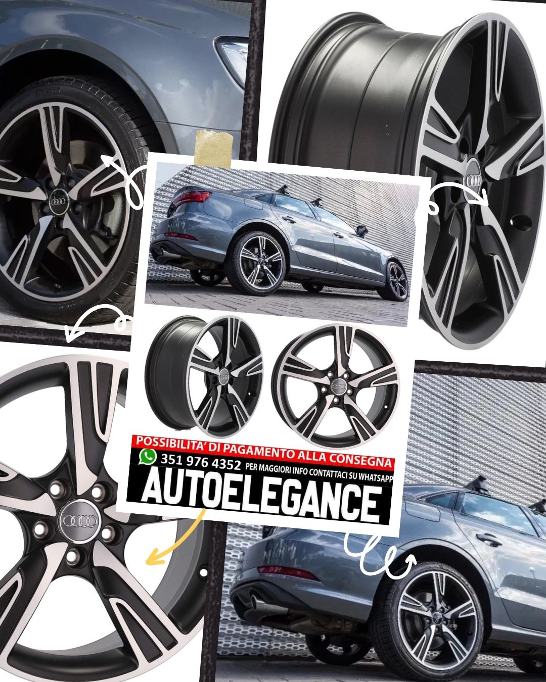 ALLOY WHEEL 18" Suitable for AUDI BMW CUPRA FORD INFINITI MERCEDES MINI SEAT SKODA SSANGYONG TOYOTA VW 
