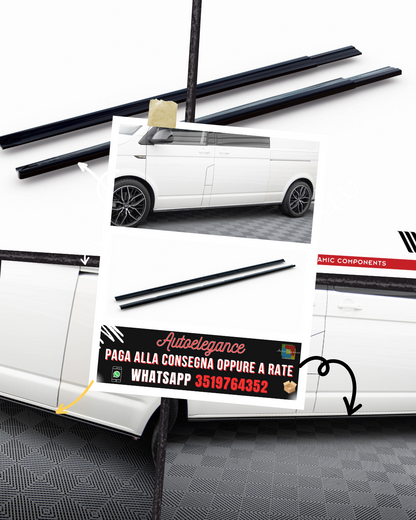 MINIGONNE LATERALI ADATTE PER VOLKSWAGEN T6 LONG FACELIFT