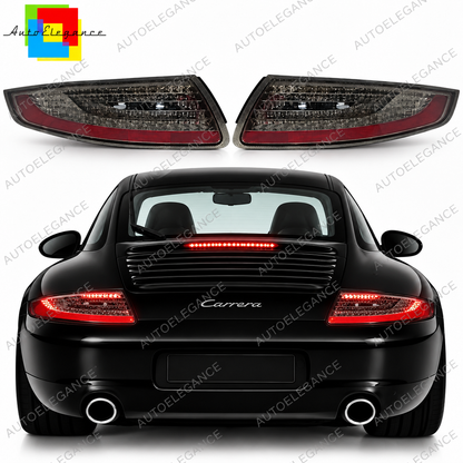 👉ART.11164 Fari Posteriori LED Grigio Fumo Vetro Trasparente Porsche 997 04-08