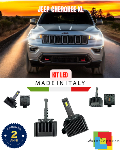 ❤️ LAMPADE ANABBAGLIANTI D3S KIT LED 6000K ADATTO PER  JEEP CHEROKEE KL ❤️