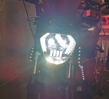💕ART.7875 FARO MOTO FULL FULL LED YAMAHA MT07 Headlight FZ07 2014 -2017 DRL💕