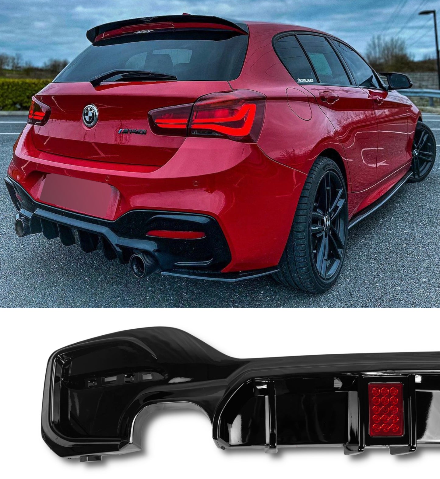ART.5115  DIFFUSORI  BMW Serie 1 M Sport F20 F21 M135i M140i 15-18