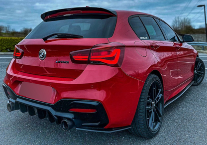 💫ART.8552 Diffusore per BMW Serie 1 M Sport F20 F21 15-18 Carbon Look💫