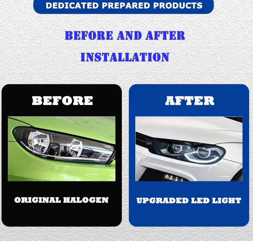 ART.4861 FARI ANTERIORI VW Scirocco 09-17