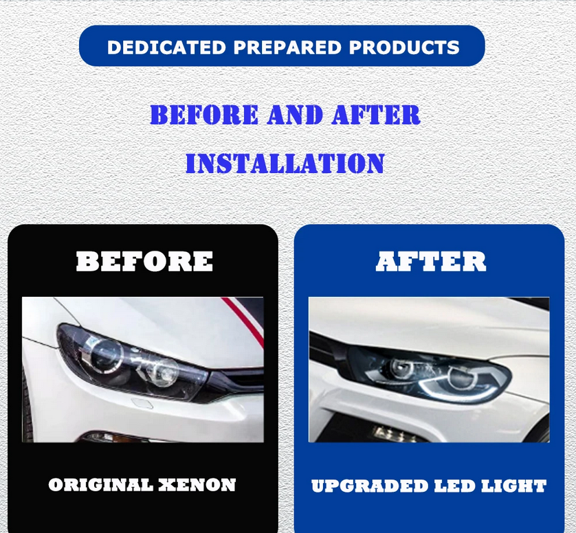 ART.4861 FARI ANTERIORI VW Scirocco 09-17